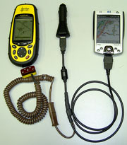 Универсальный кабель для связки GPS Magellan модели Meridian GPS с КПК iPAQ HP-2210, включая автомобильное притание