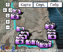 Просмотреть фотогалерею на карте Google Maps